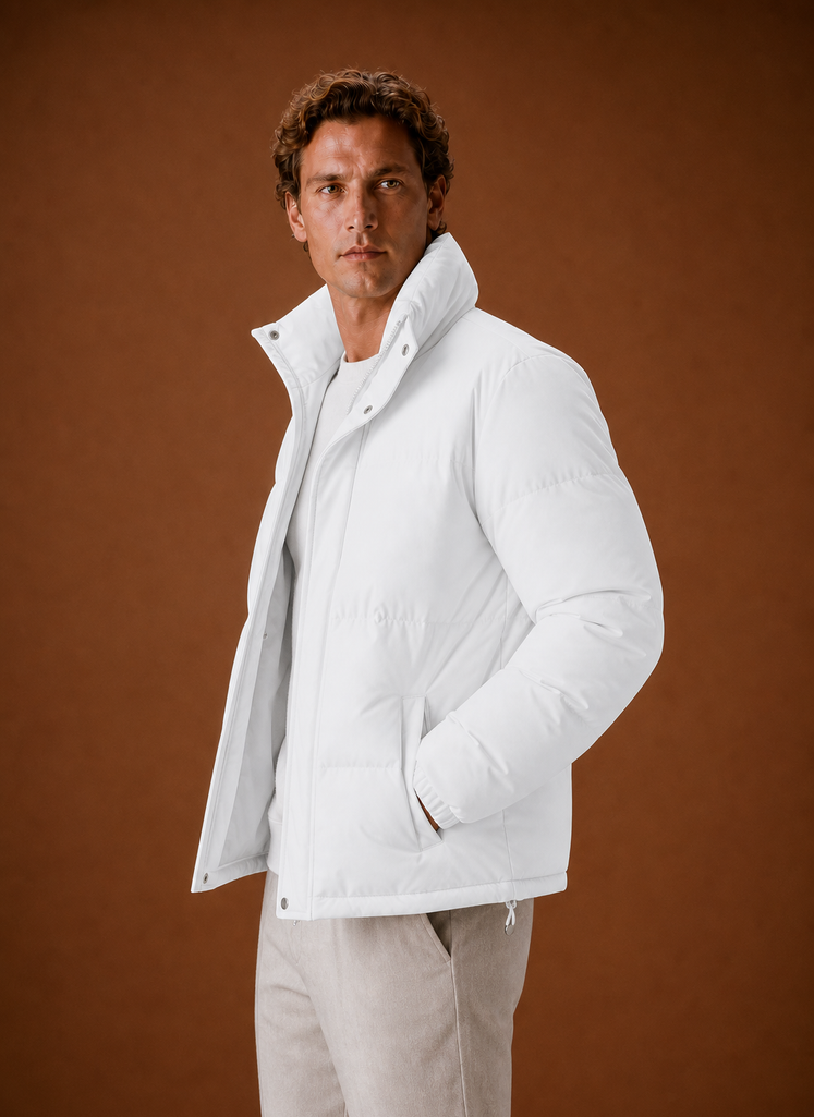 Herre Puffer Jakke - Oversized Pasform Vinterjakke | Areleon